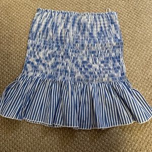 Blue and white skirt